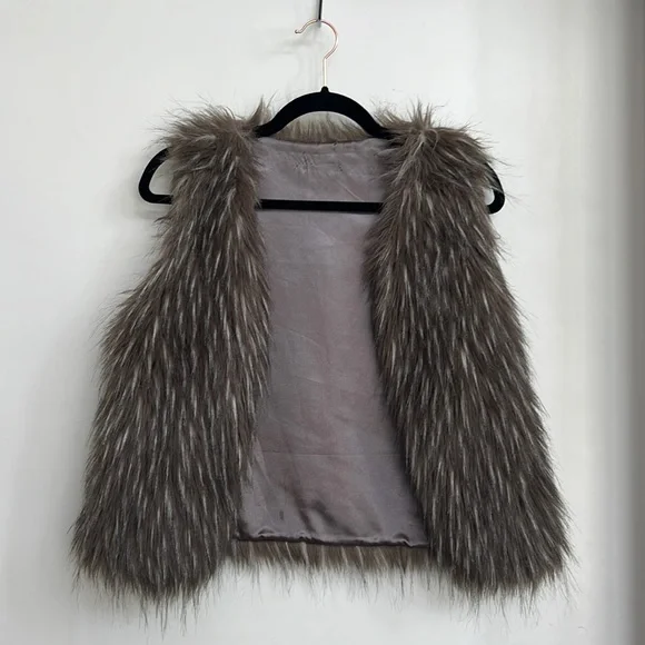 Target Jackets Coats Faux Fur Vest Poshmark